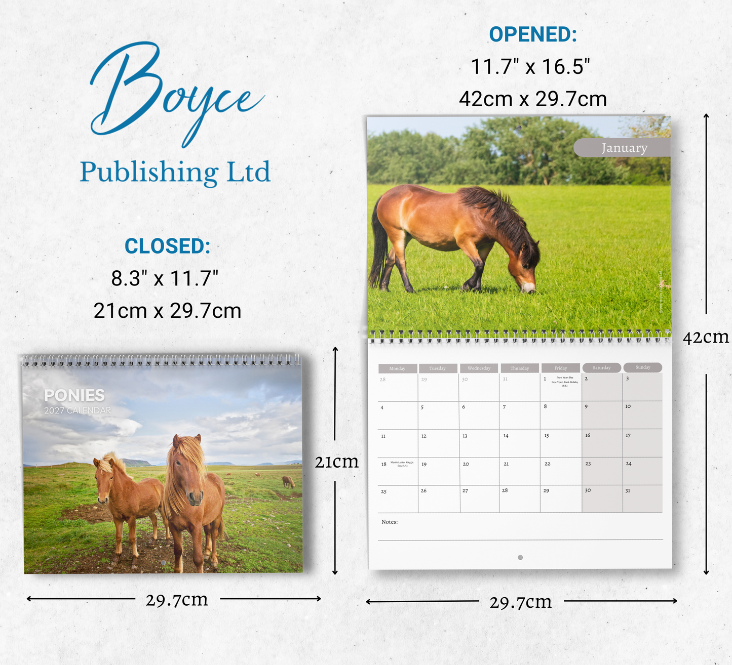 Pony Calendar 2027