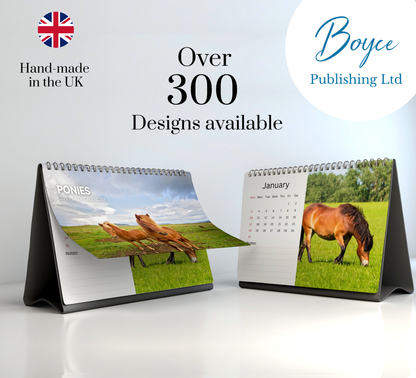 Pony Desk Calendar 2027-2028