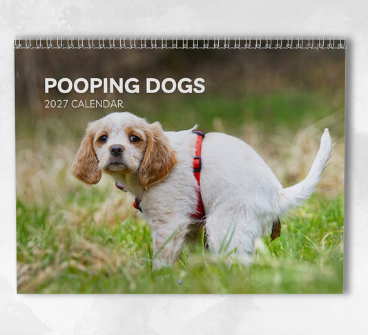 Pooping Dogs Calendar 2027