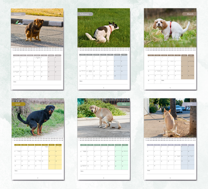 Pooping Dogs Calendar 2027