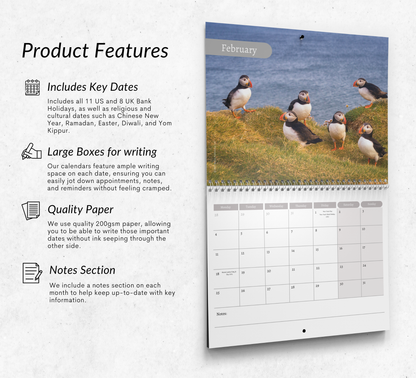 Puffins Calendar 2027