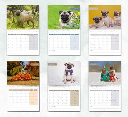 Pug Calendar 2026