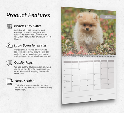Puppy Calendar 2027