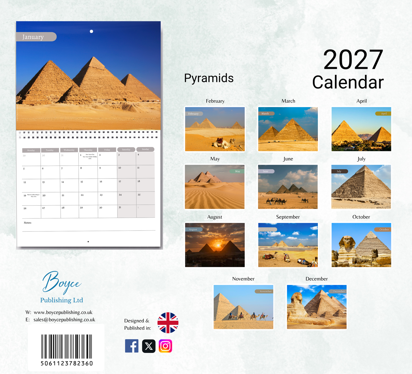 Pyramids Calendar 2027
