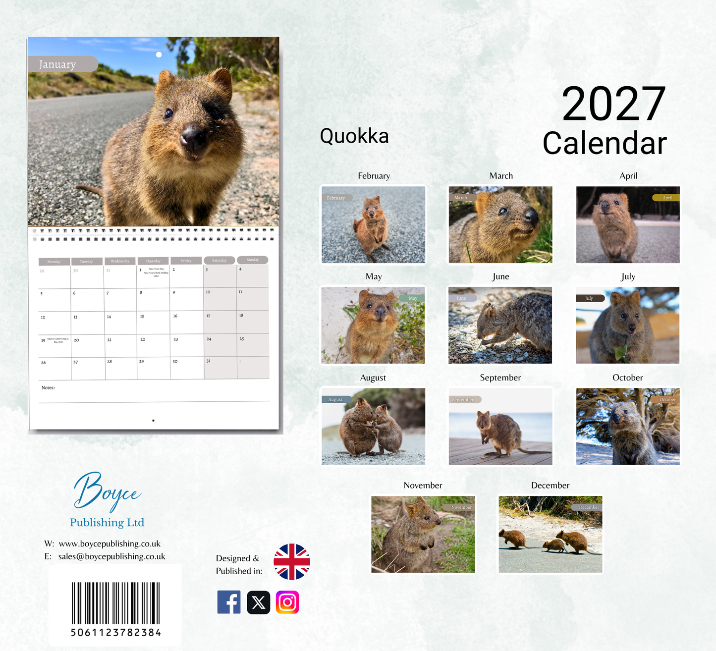 Quokka Calendar 2027