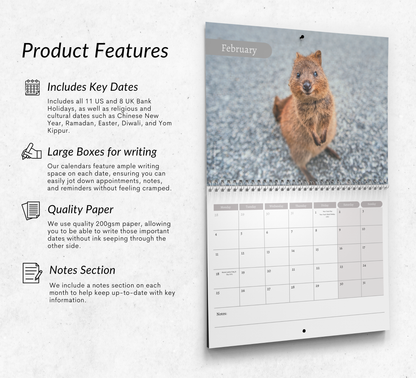 Quokka Calendar 2027