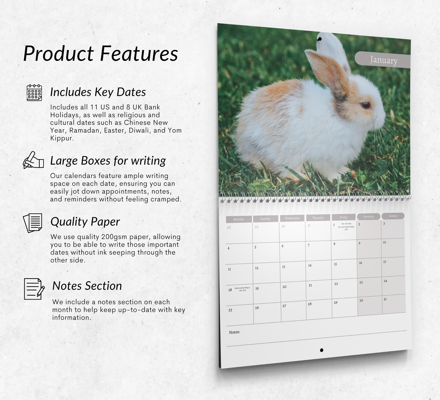 Rabbit Calendar 2027