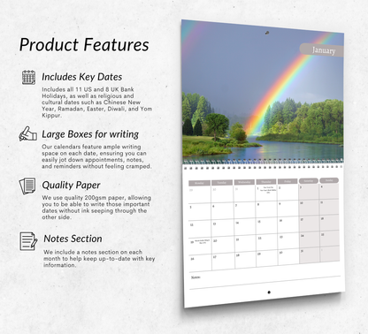 Rainbows Calendar 2026