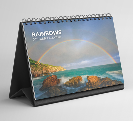 Rainbows Desk Calendar 2026-2027