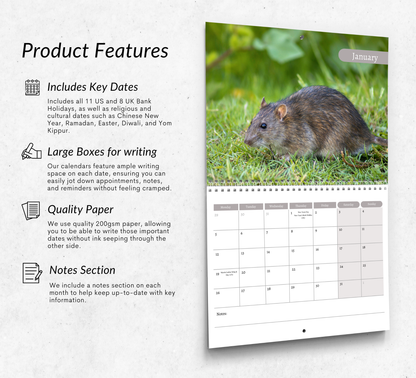 Rat Calendar 2026