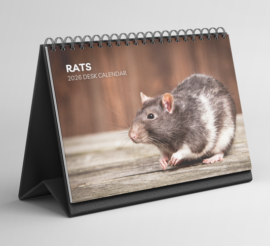 Rat Desk Calendar 2026-2027