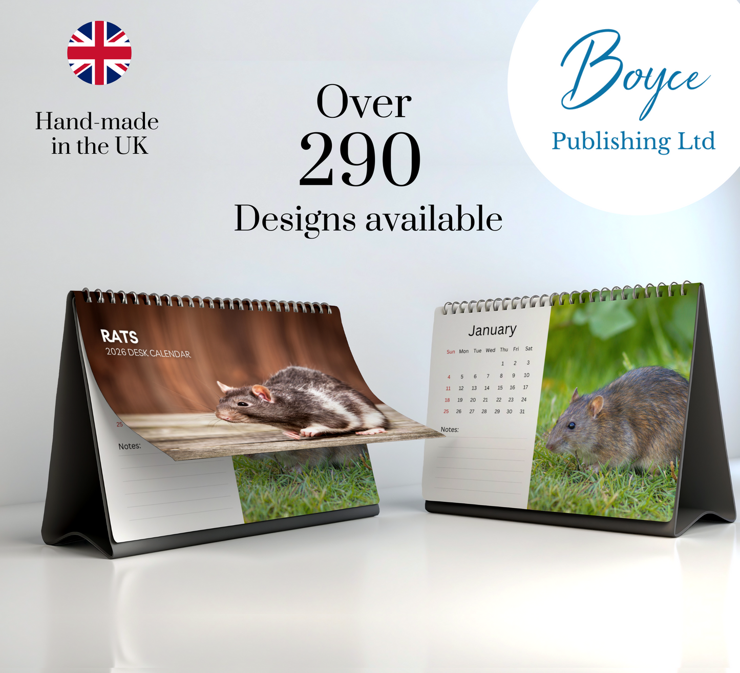 Rat Desk Calendar 2026-2027