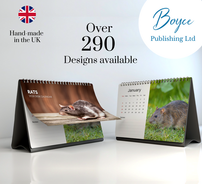 Rat Desk Calendar 2026-2027
