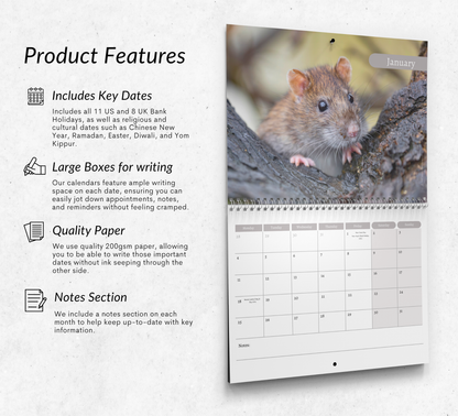 Rat Calendar 2027
