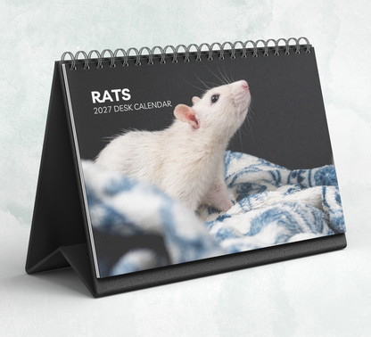 Rat Desk Calendar 2027-2028
