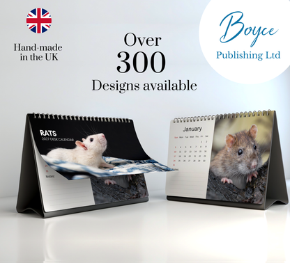 Rat Desk Calendar 2027-2028