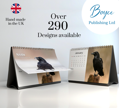 Raven Desk Calendar 2026-2027