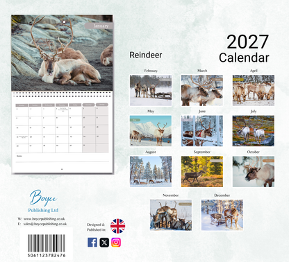Reindeer Calendar 2027