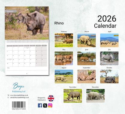 Rhino Calendar 2026