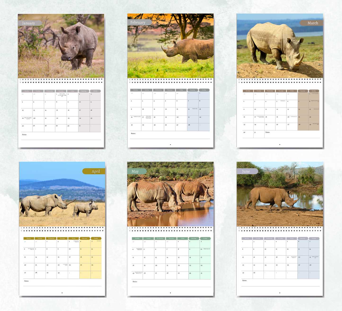 Rhino Calendar 2026