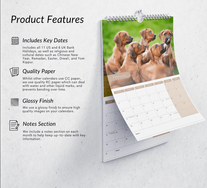 Rhodesian Ridgeback Calendar 2025