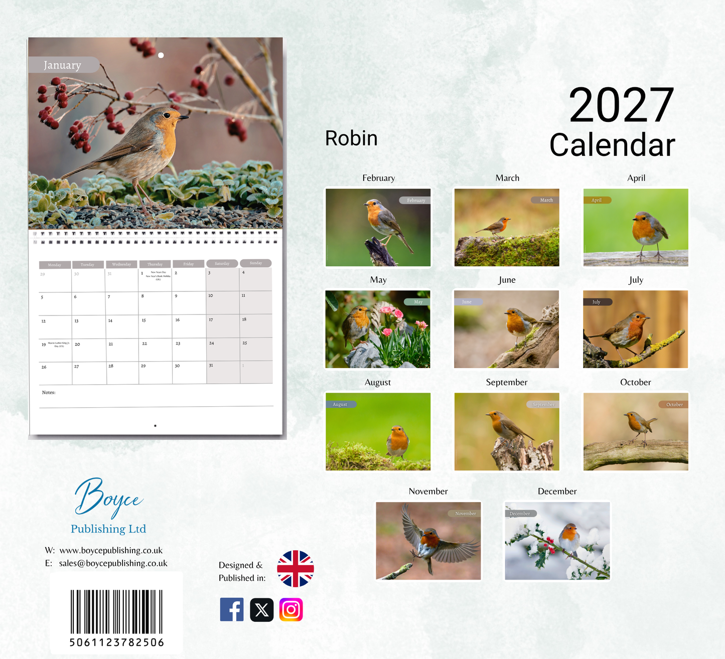 Robin Calendar 2027