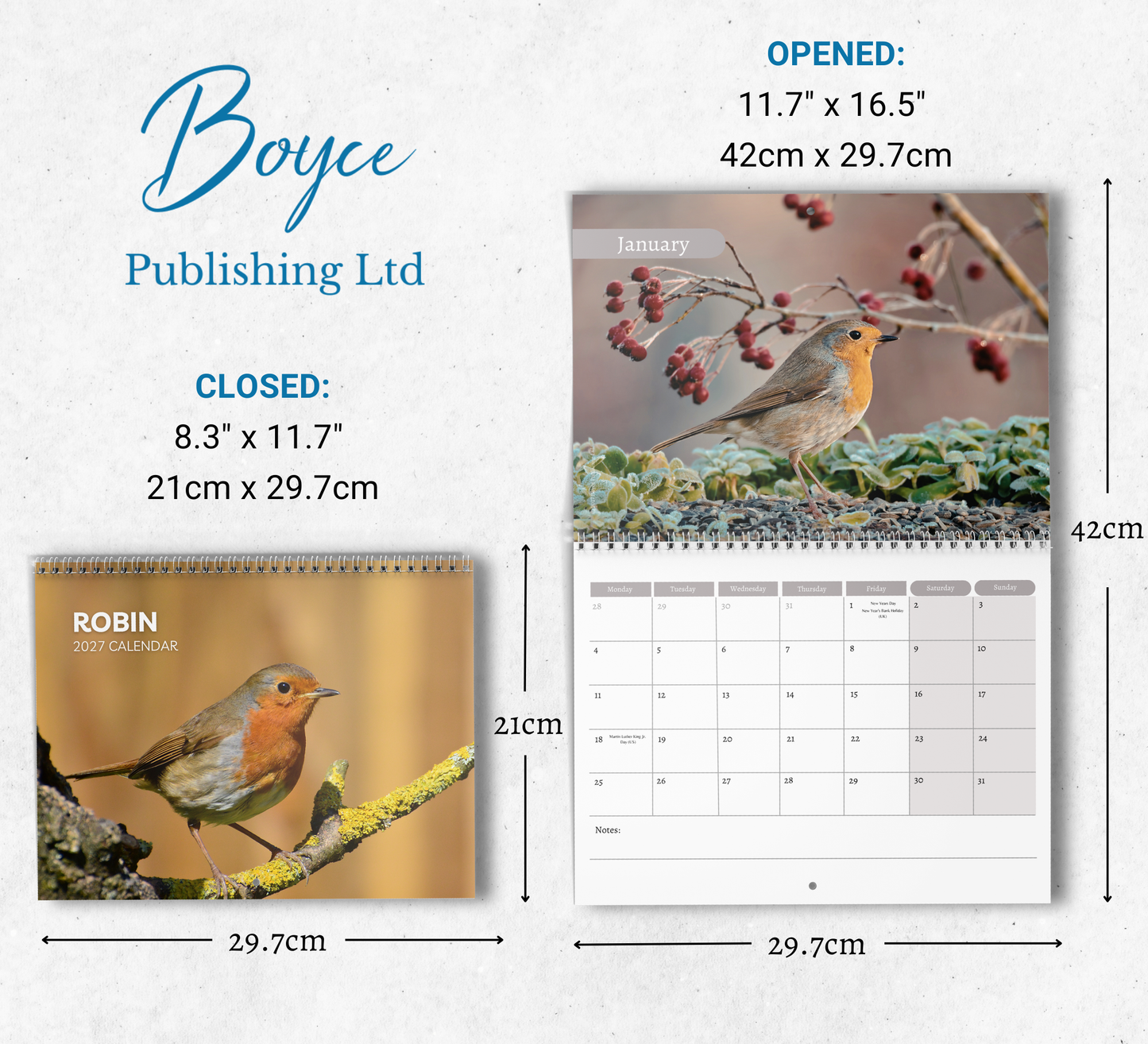 Robin Calendar 2027
