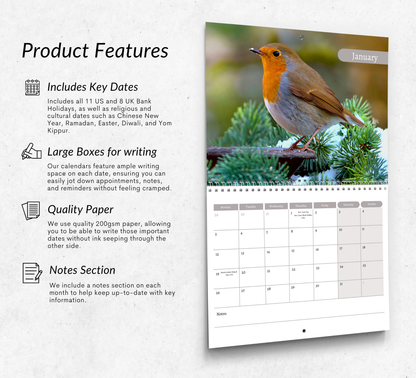 Robin Calendar 2026