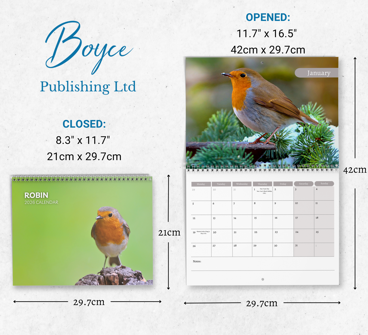 Robin Calendar 2026