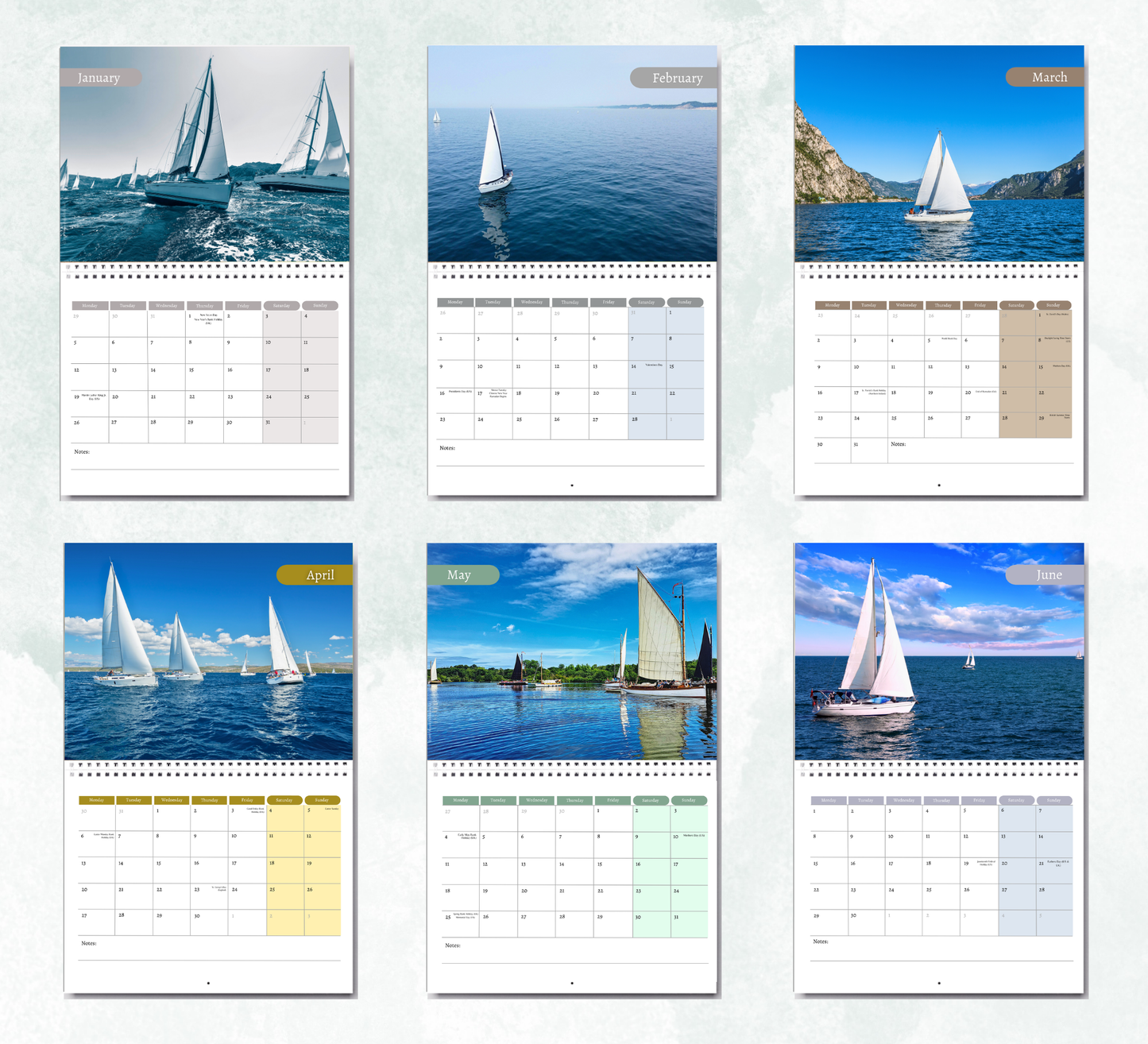 Sailing Calendar 2027