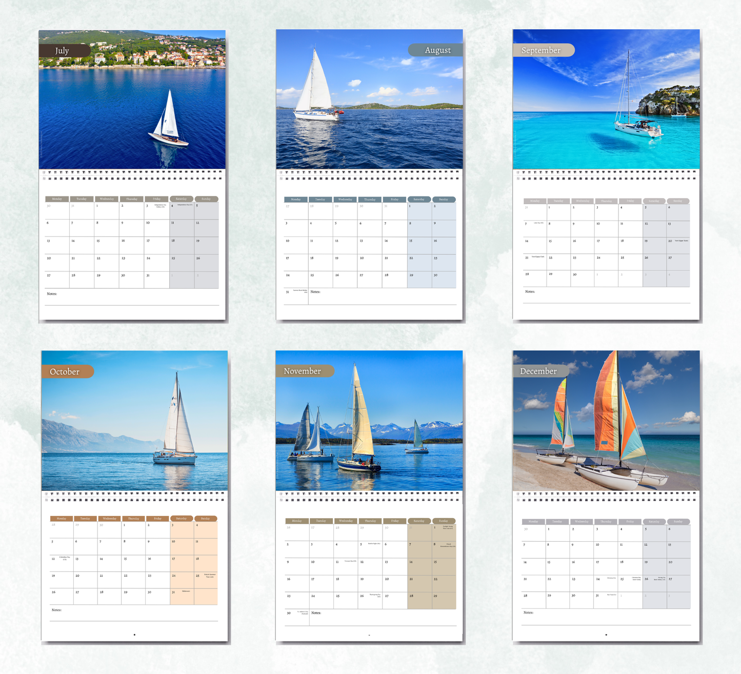 Sailing Calendar 2027