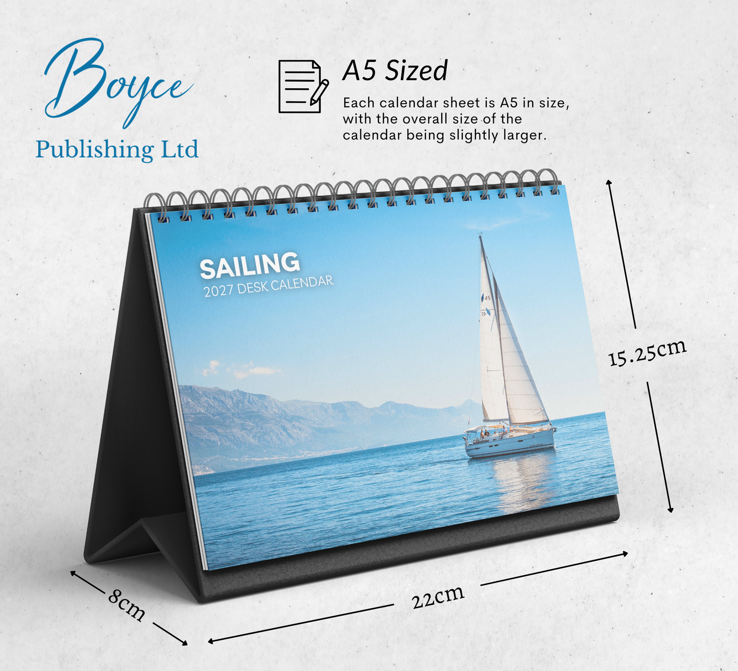 Sailing Desk Calendar 2027-2028