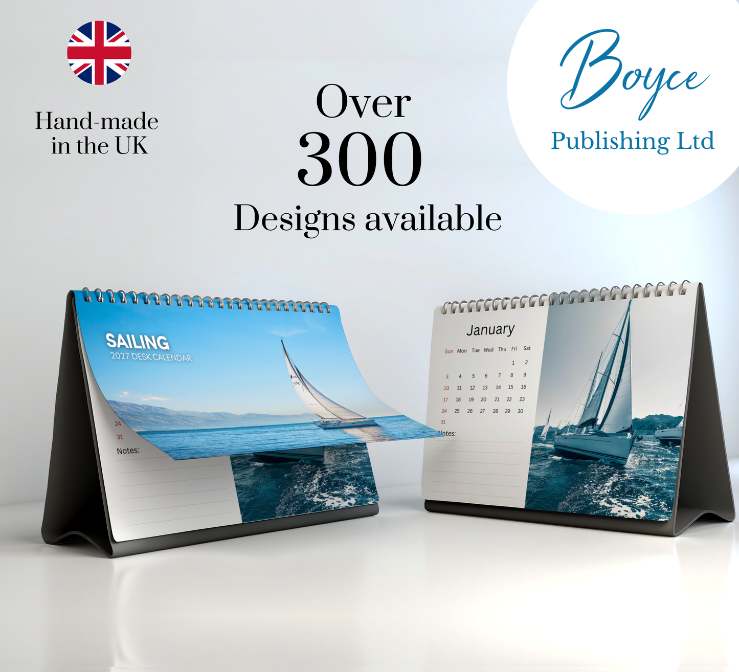 Sailing Desk Calendar 2027-2028