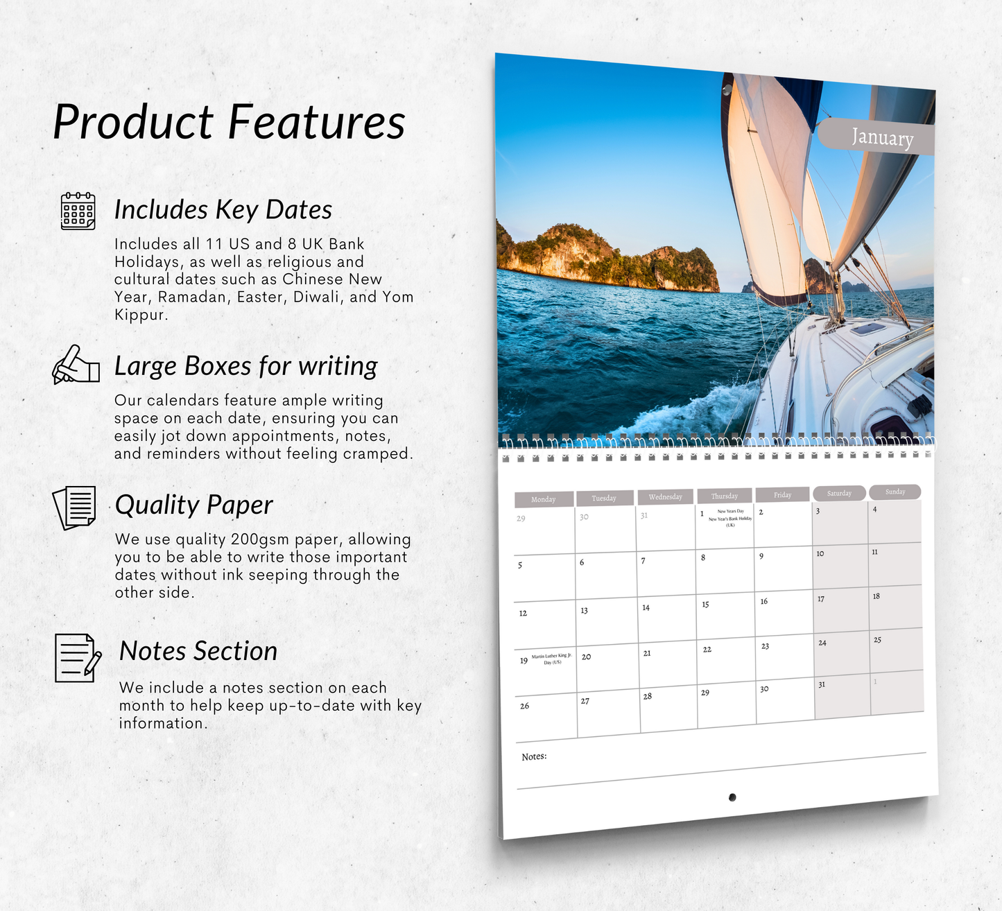 Sailing Calendar 2026