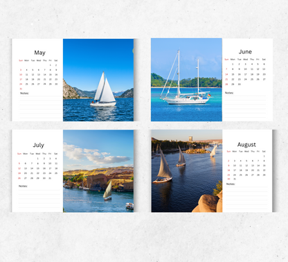 Sailing Desk Calendar 2026-2027