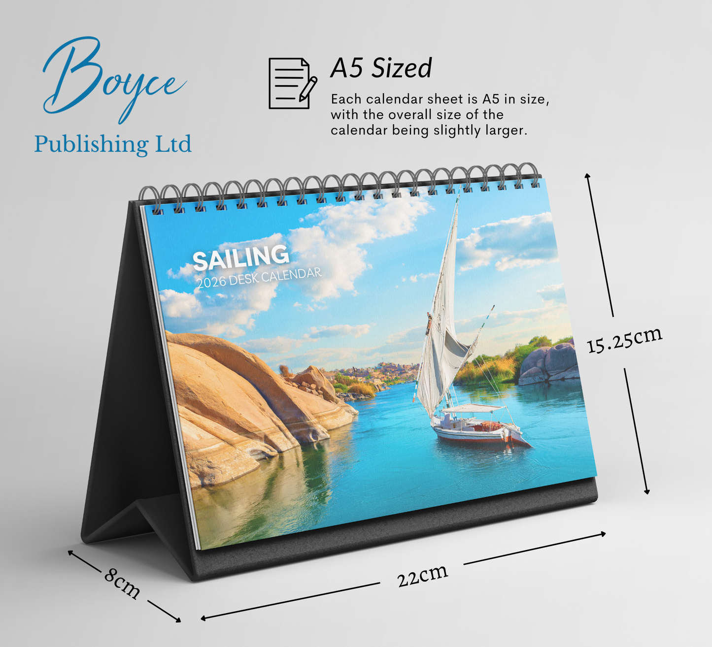 Sailing Desk Calendar 2026-2027