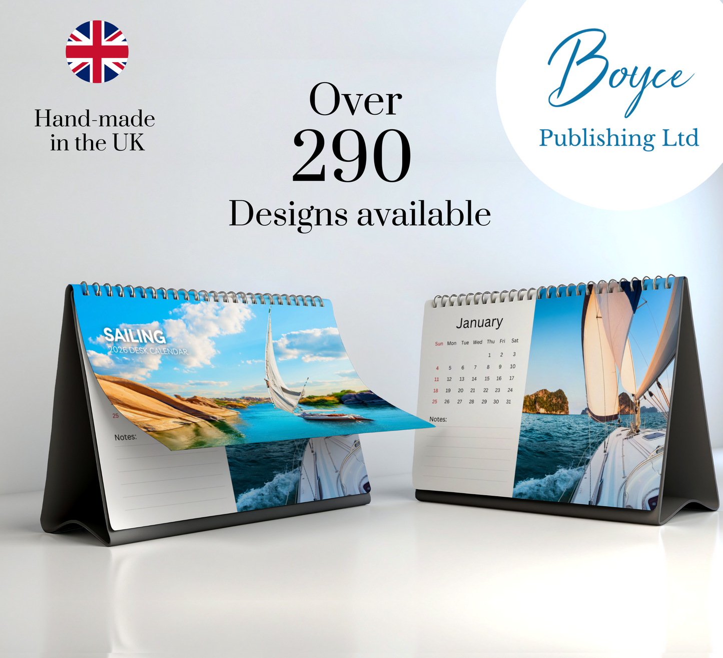 Sailing Desk Calendar 2026-2027