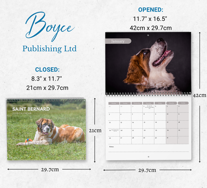 Saint Bernard Calendar 2026
