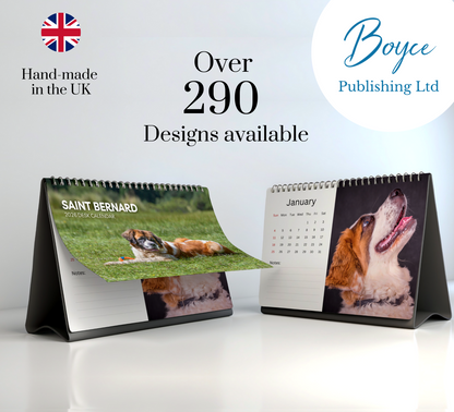 Saint Bernard Desk Calendar 2026-2027