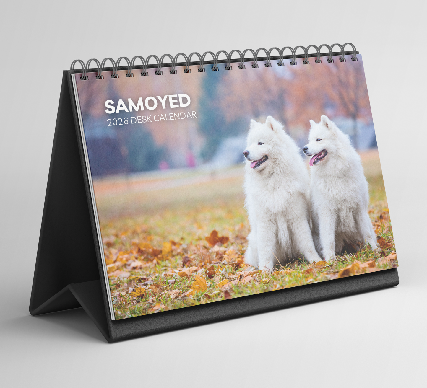 Samoyed Desk Calendar 2026-2027