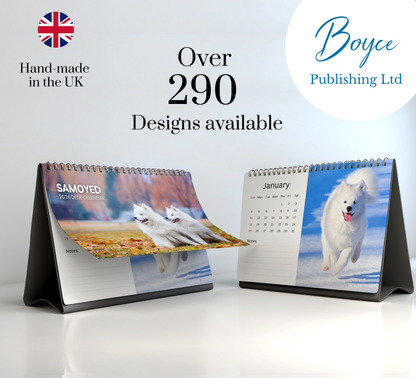 Samoyed Desk Calendar 2026-2027