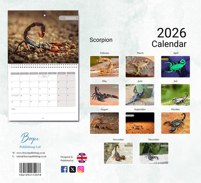 Scorpion Calendar 2026
