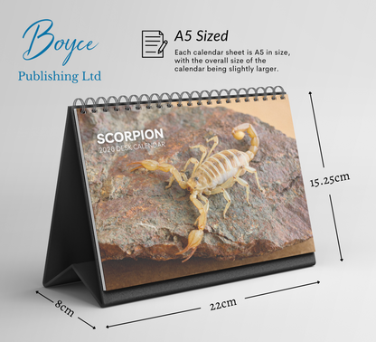 Scorpion Desk Calendar 2026-2027