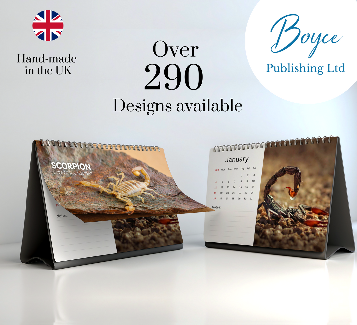 Scorpion Desk Calendar 2026-2027