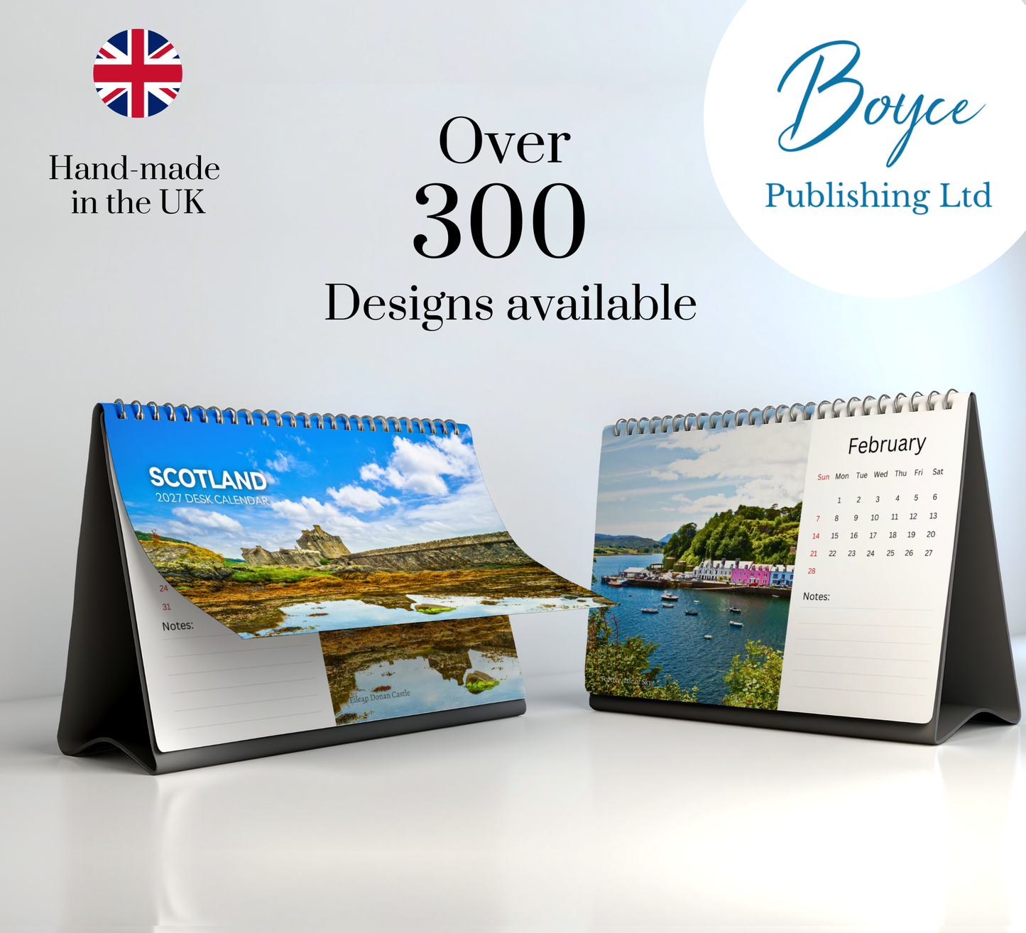 Scotland Desk Calendar 2027-2028