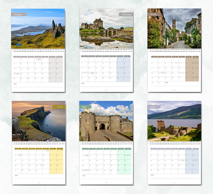 Scotland Calendar 2026