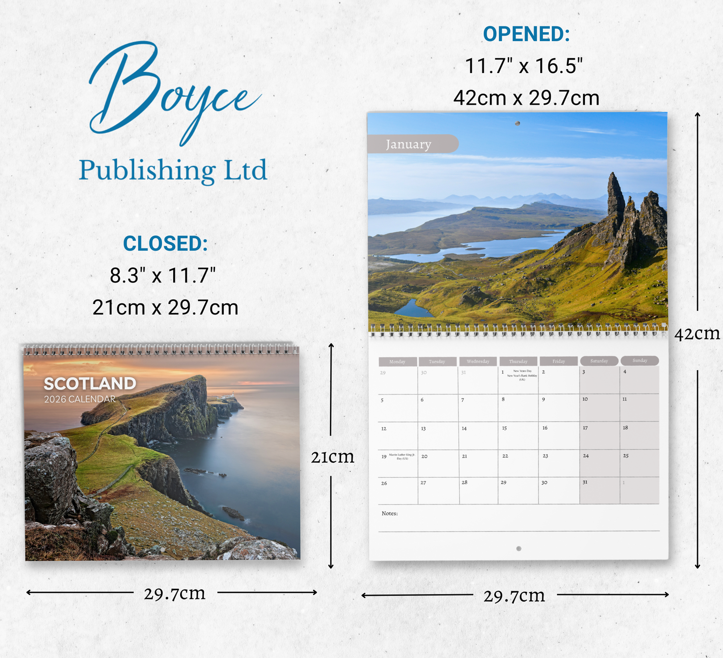 Scotland Calendar 2026