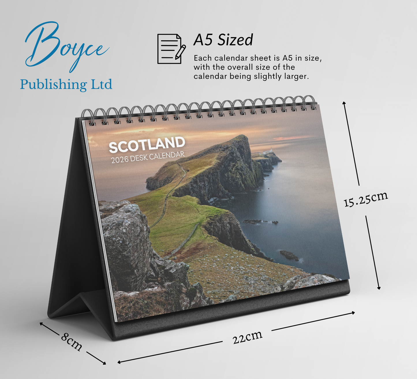 Scotland Desk Calendar 2026-2027