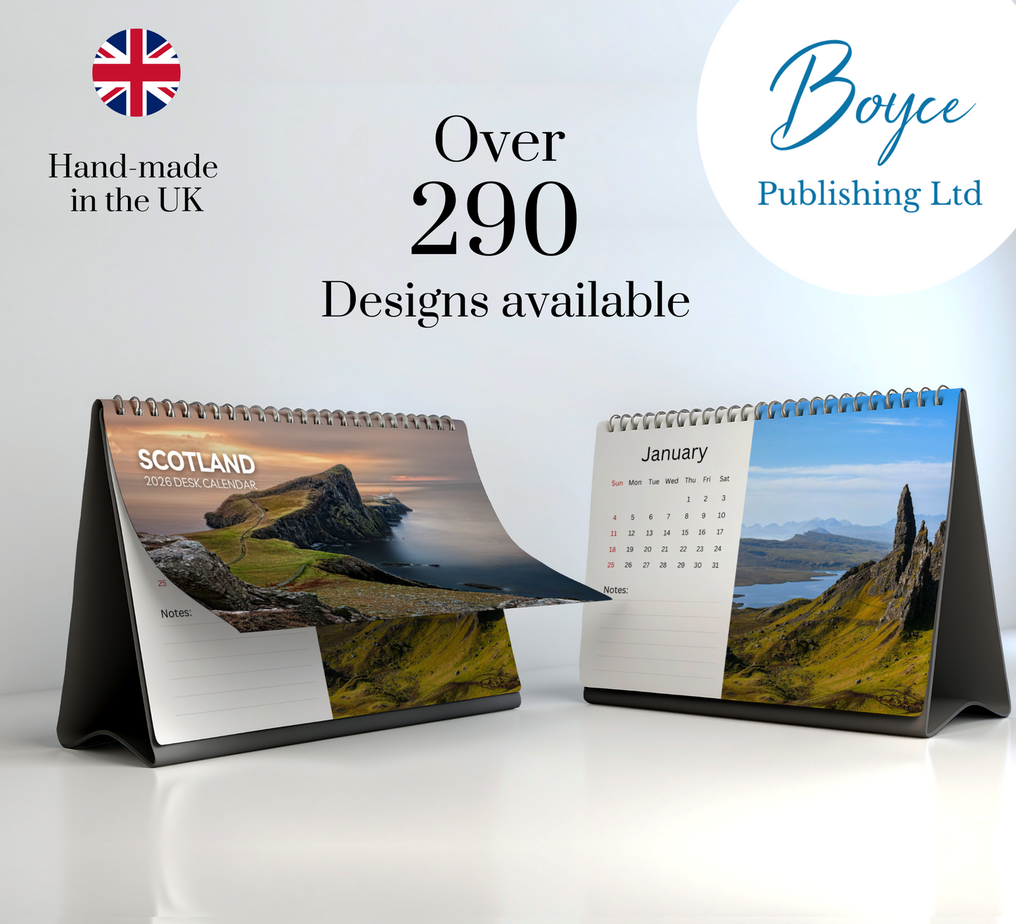 Scotland Desk Calendar 2026-2027
