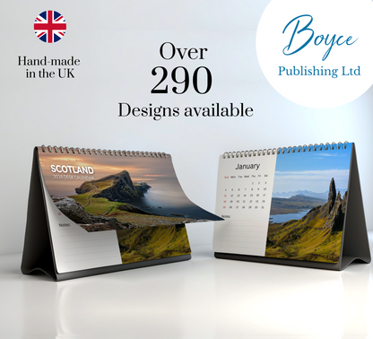 Scotland Desk Calendar 2026-2027